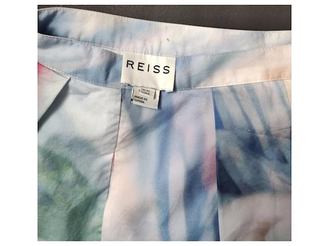 Falda midi Reiss de algodón Multicolor - vista 4