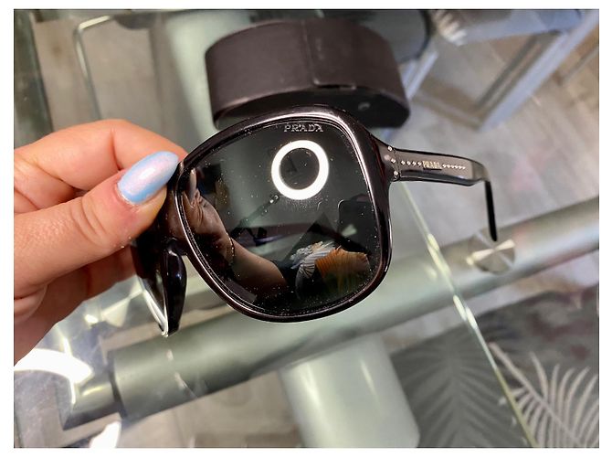 Prada Sonnenbrille Stroh Schwarz - Ansicht 3