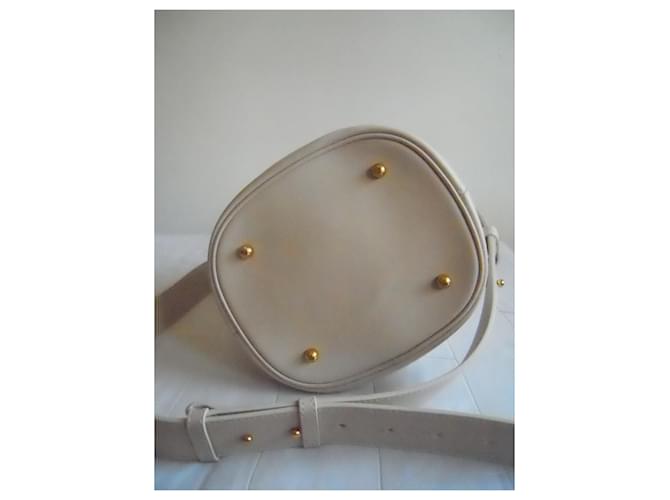Borsa a mano in vera pelle MAX MARA Bianco sporco - vista 4
