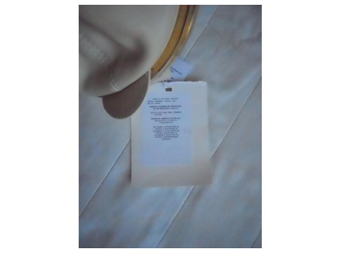 Borsa a mano in vera pelle MAX MARA Bianco sporco - vista 5