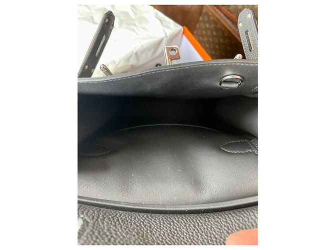 Sac à dépêches Hermès HAC Backpack Black Lambskin - view 2