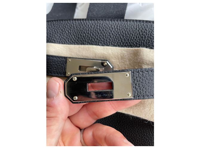 Sac à dépêches Hermès HAC Backpack Black Lambskin - view 4