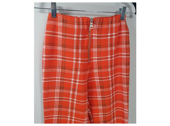 Autre Marque Pantalones Tartán Naranja I Am Gia - vista 2