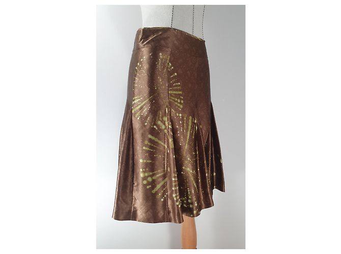 Falda midi de seda Hugo Boss Multicolor - vista 2