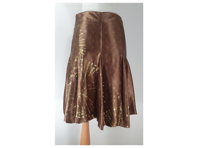 Falda midi de seda Hugo Boss Multicolor - vista 3