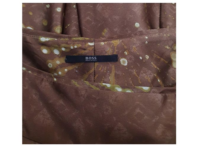 Falda midi de seda Hugo Boss Multicolor - vista 4