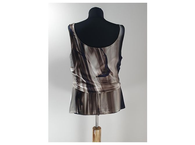 Top sin mangas de seda Elie Tahari Multicolor - vista 3