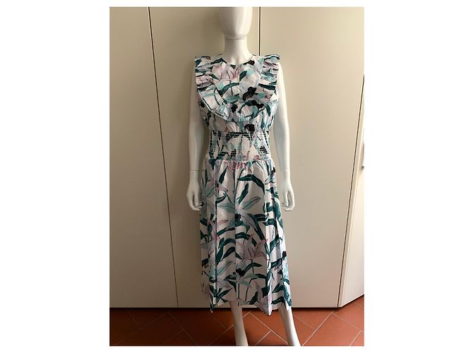 Tory Burch Vestido de popelina de algodón estampado Multicolor - vista 8