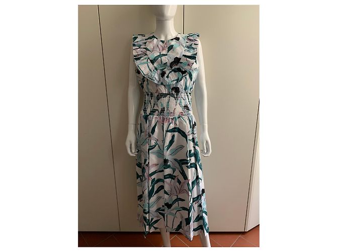 Tory Burch Vestido de popelina de algodón estampado Multicolor - vista 9