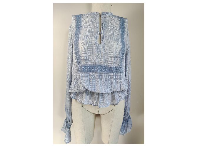 Autre Marque Top Hunky Dory Azul de Viscosa M/L - vista 2
