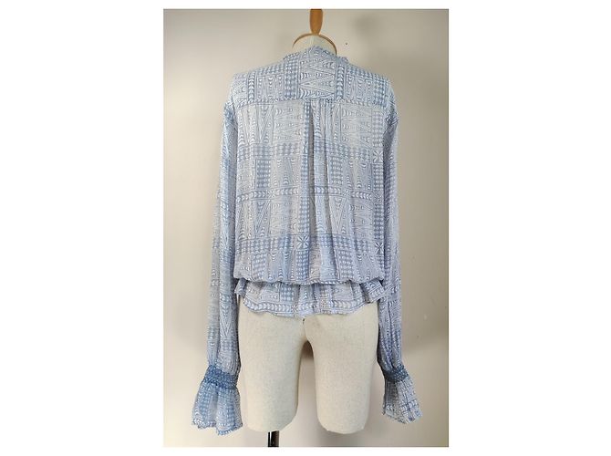 Autre Marque Top Hunky Dory Azul de Viscosa M/L - vista 5