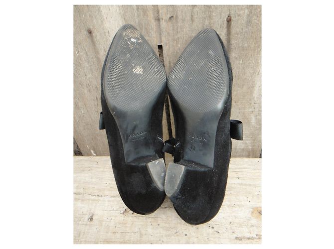Stivaletti Prada in scamosciato nero 36 IT - vista 7