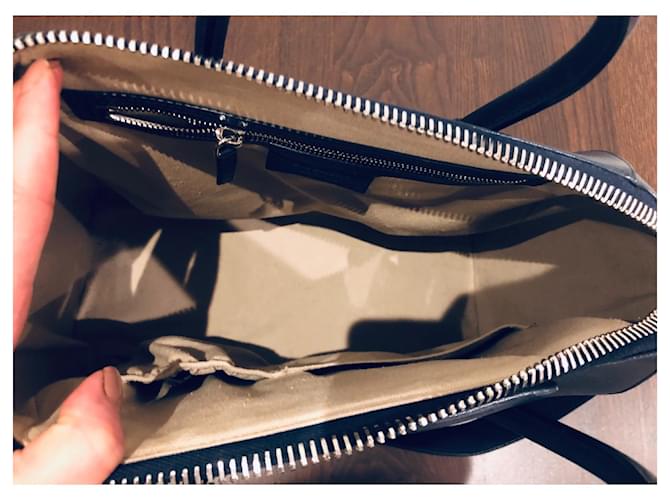 Borsa Givenchy Antigona Blu Navy in pelle di capra - vista 5