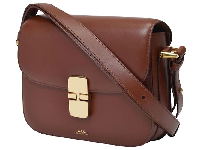 Apc Mini bolsa Grace em couro liso de avelã - vista 2