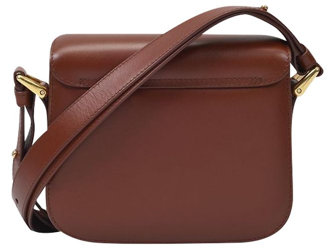 Apc Mini bolsa Grace em couro liso de avelã - vista 3