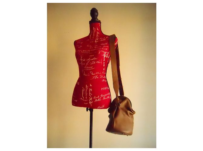 Borsa a mano in vera pelle MAX MARA Cognac - vista 14