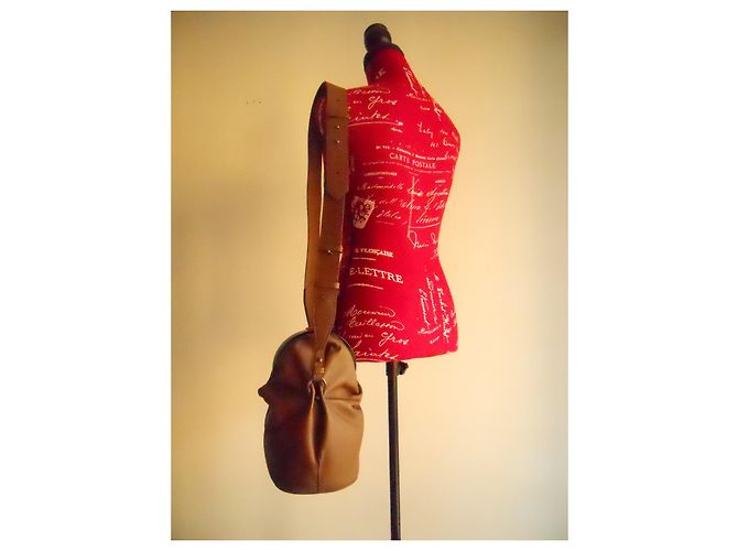 Borsa a mano in vera pelle MAX MARA Cognac - vista 16