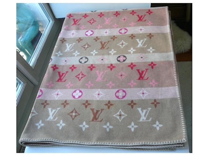LOUIS VUITTON Plaid cover "Together" nuovo multicolor Beige - vista 2