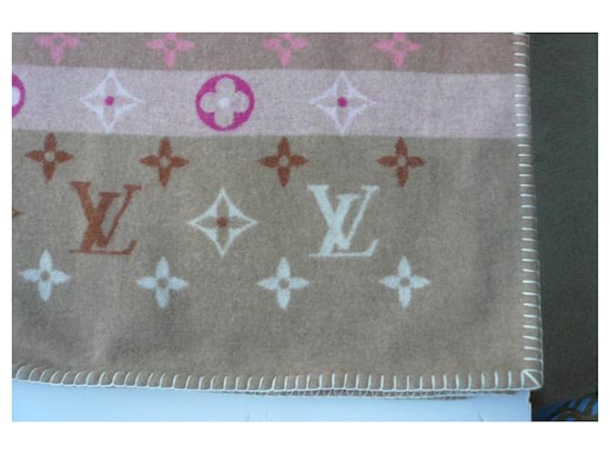 LOUIS VUITTON Plaid cover "Together" nuovo multicolor Beige - vista 3
