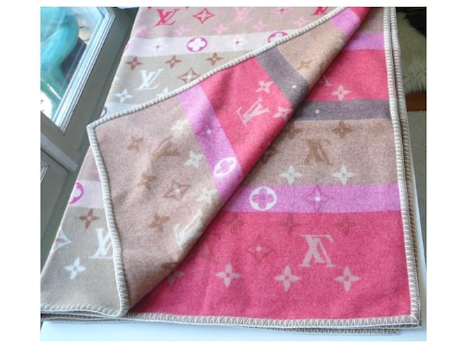 LOUIS VUITTON Plaid cover "Together" nuovo multicolor Beige - vista 5