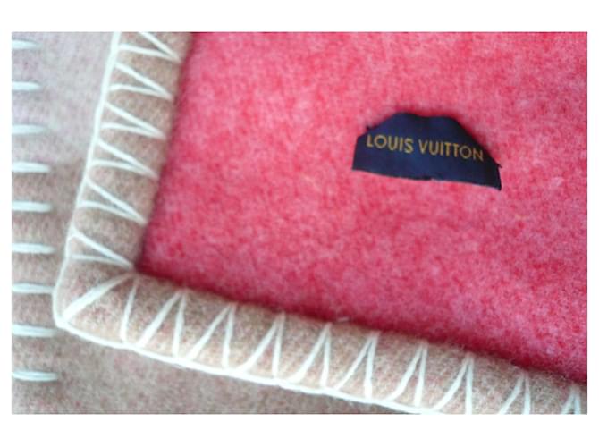 LOUIS VUITTON Plaid cover "Together" nuovo multicolor Beige - vista 6