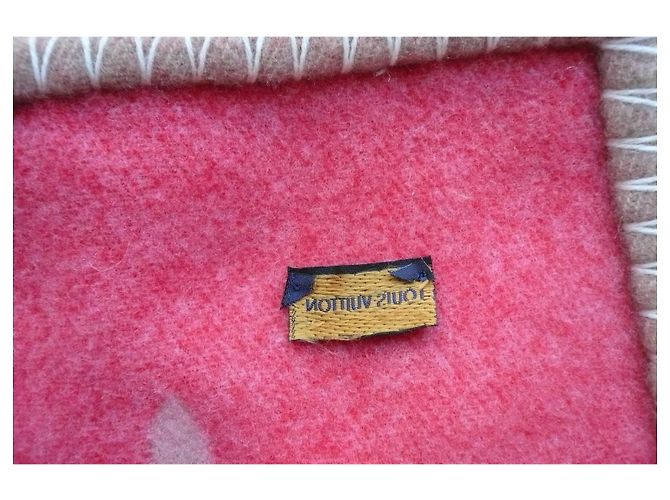 LOUIS VUITTON Plaid cover "Together" nuovo multicolor Beige - vista 7