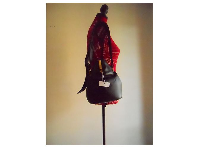 Bolso de cuero auténtico MAX MARA Negro - vista 17