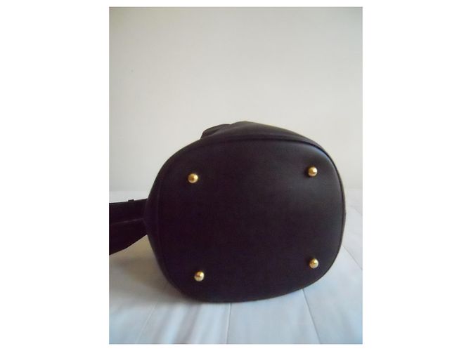 Bolso de cuero auténtico MAX MARA Negro - vista 4