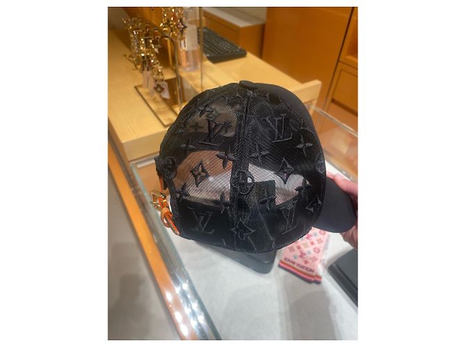 Louis Vuitton Monogramm Mesh Cap Blau - Ansicht 4