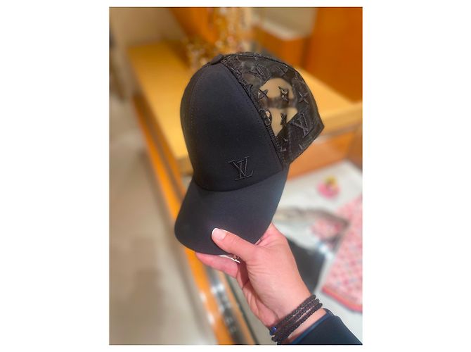 Louis Vuitton Monogramm Mesh Cap Blau - Ansicht 5
