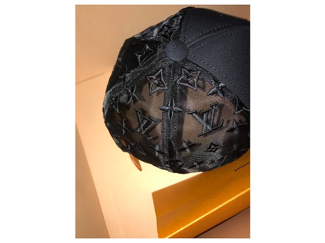 Louis Vuitton Monogramm Mesh Cap Blau - Ansicht 7