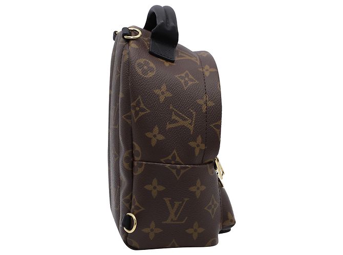 Twist Mini zaino Louis Vuitton Palm Springs in pelle marrone - vista 4