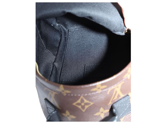 Twist Mini zaino Louis Vuitton Palm Springs in pelle marrone - vista 7