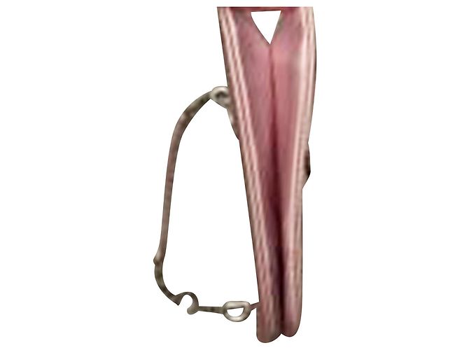 Saddle Mini borsa da sella Dior in raso rosa - vista 9