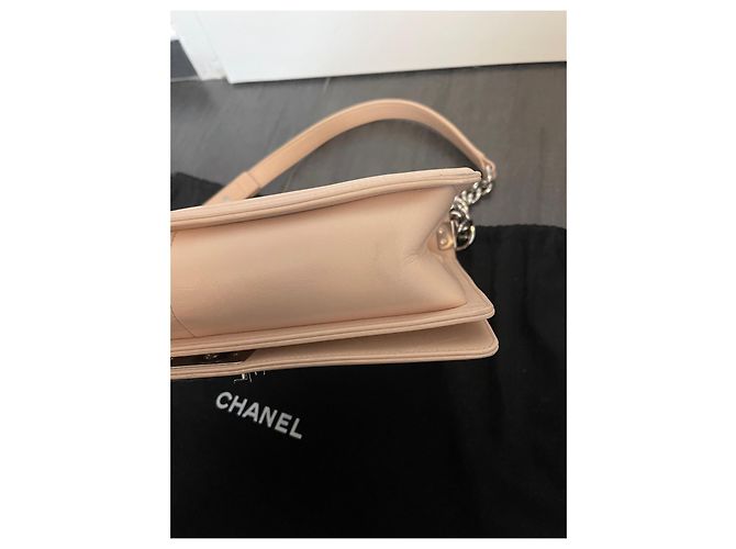 Boy Borsa Chanel in pelle beige - vista 3