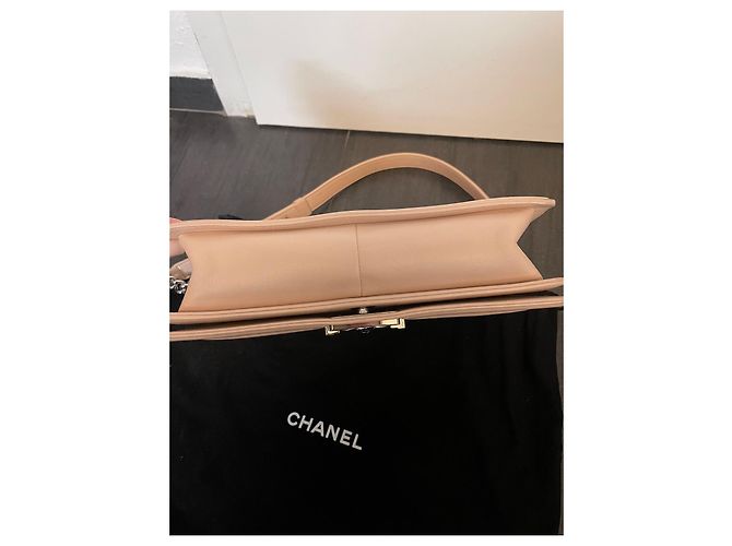 Boy Borsa Chanel in pelle beige - vista 6
