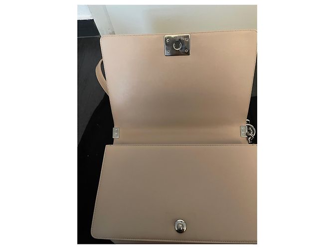 Boy Borsa Chanel in pelle beige - vista 7