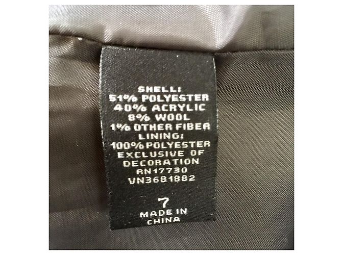 Tweedkleid von Anna Sui mit Metallic-Akzenten Silber Grau - Ansicht 6