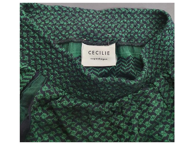 Falda Becky Cecilie Copenhagen Verde de Algodón - vista 4