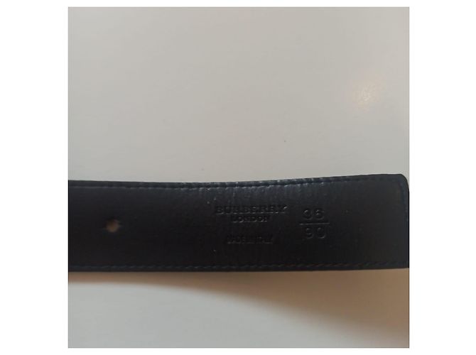 Burberry patterned leather belt light brown - view 4