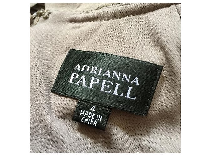 Autre Marque Vestido de cóctel gris plata de Adrianna Papell - vista 6