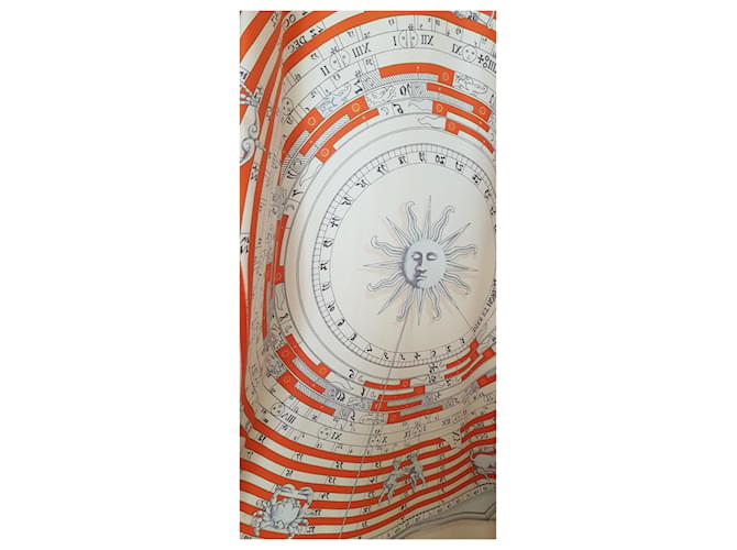 Hermès Hermes Strickjacke Twillaine Long Ecru Rot Aus weiß - Ansicht 15