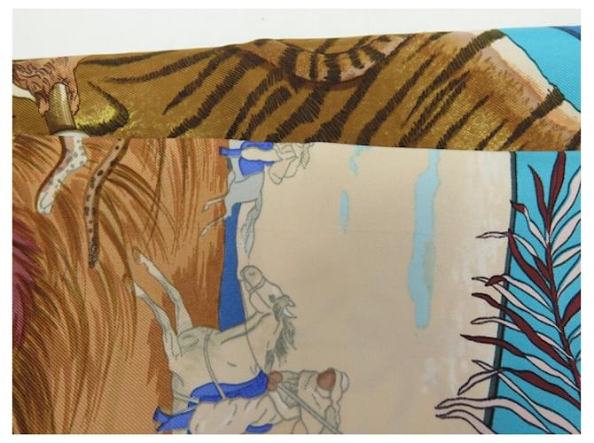 Hermès HERMES SCIARPA CACCIA ESOTICA LEDOUX SQUARE 90 SETA SCIARPA IN SETA BLU - vista 10