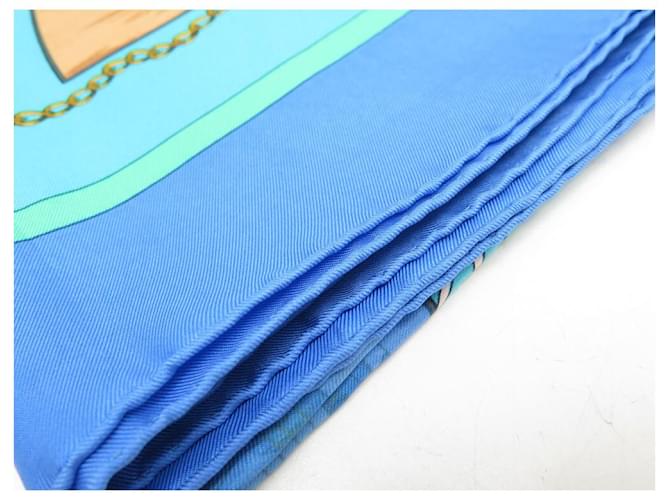 Hermès HERMES SCIARPA CACCIA ESOTICA LEDOUX SQUARE 90 SETA SCIARPA IN SETA BLU - vista 12