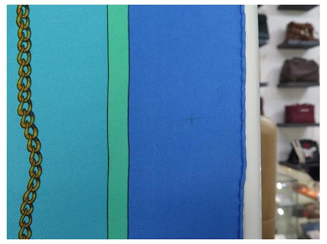 Hermès HERMES SCIARPA CACCIA ESOTICA LEDOUX SQUARE 90 SETA SCIARPA IN SETA BLU - vista 7