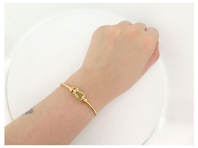 Pulsera Fred force 10 Modelo mediano 0segundo0069-6segundo0939 En oro amarillo 18K JOYA - vista 6