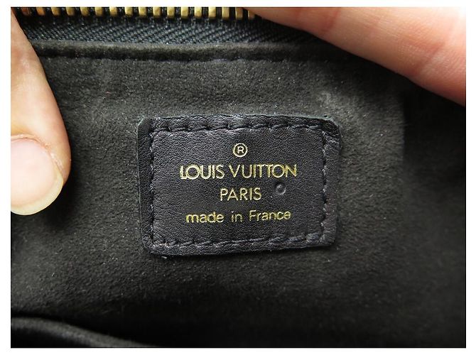 LOUIS VUITTON STEPHEN SPROUSE BOSTON BORSA A MANO MONOGRAM IN PELLE EMPREINTE Beige - vista 17