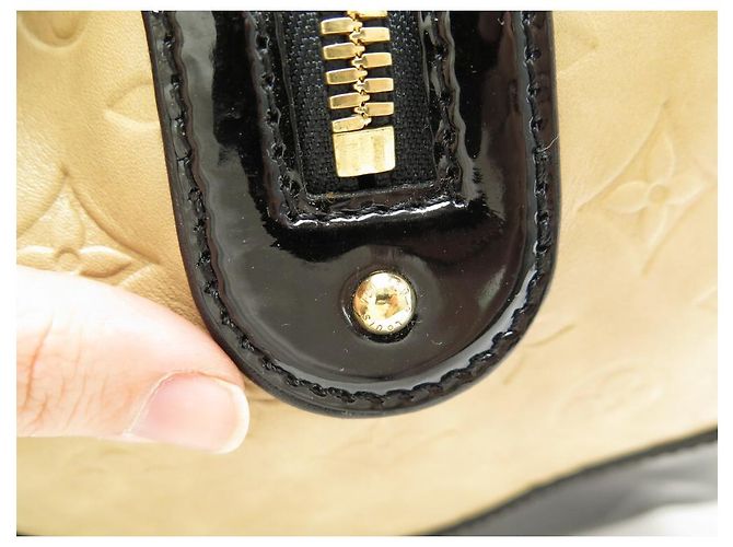 LOUIS VUITTON STEPHEN SPROUSE BOSTON BORSA A MANO MONOGRAM IN PELLE EMPREINTE Beige - vista 8