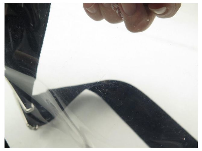 Etiquette HANDTASCHE PRADA CABAS PLEXI PM 1BG187 SCHWARZE HANDTASCHE AUS TRANSPARENTEM KUNSTSTOFF - Ansicht 11