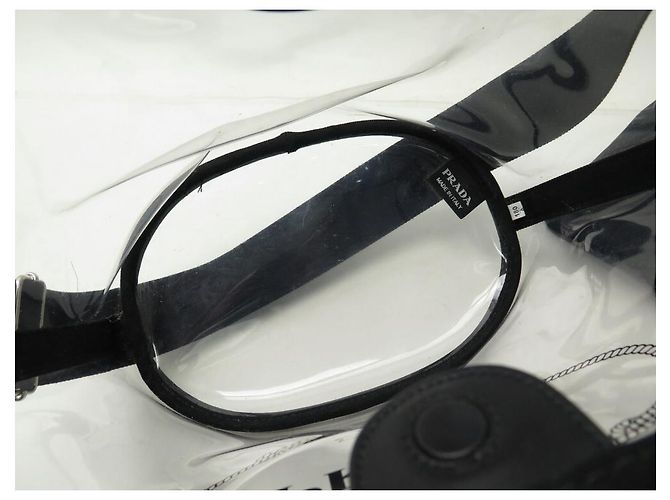 Etiquette HANDTASCHE PRADA CABAS PLEXI PM 1BG187 SCHWARZE HANDTASCHE AUS TRANSPARENTEM KUNSTSTOFF - Ansicht 7